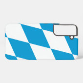 Samsung Galaxy S22 Plus Fallflagge von Bayern Hülle (Rückseite (Horizontal))