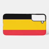 Samsung Galaxy S22 Plus Fallflagge von Belgien Hülle (Rückseite (Horizontal))