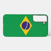 Samsung Galaxy S22 Plus Fallflagge von Brasilien Hülle (Rückseite (Horizontal))