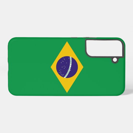 Samsung Galaxy S22 Plus Fallflagge von Brasilien Samsung Galaxy Hülle (Rückseite (Horizontal))