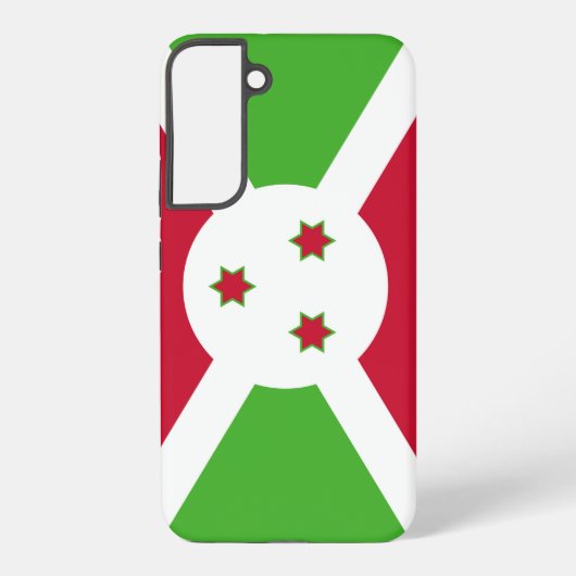 Samsung Galaxy S22 Plus Fallflagge von Burundi Hülle (Rückseite)