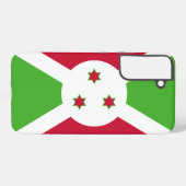 Samsung Galaxy S22 Plus Fallflagge von Burundi Hülle (Rückseite (Horizontal))