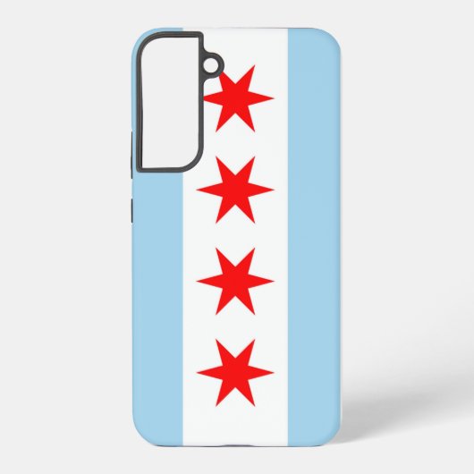 Samsung Galaxy S22 Plus Fallflagge von Chicago Hülle (Rückseite)