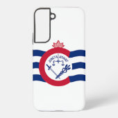 Samsung Galaxy S22 Plus Fallflagge von Cincinnati Hülle (Rückseite)