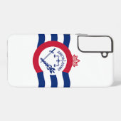 Samsung Galaxy S22 Plus Fallflagge von Cincinnati Samsung Galaxy Hülle (Rückseite (Horizontal))