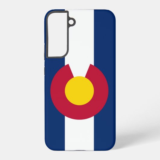 Samsung Galaxy S22 Plus Fallflagge von Colorado Hülle (Rückseite)