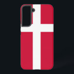 Samsung Galaxy S22 Plus Fallflagge von Dänemark Hülle<br><div class="desc">Mit unserem exklusiven Handy-Cover mit der Flagge Dänemarks können Sie Ihrem Samsung Galaxy S22 Plus einen Hauch von dänischem Stolz und Eleganz verleihen! Mit viel Liebe zum Detail gestaltet, zeigt dieses Handy stolz das ikonische Design der dänischen Fahne mit einem roten Hintergrund mit einem weißen skandinavischen Kreuz. Es symbolisiert Dänemarks...</div>