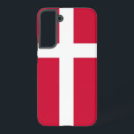 Samsung Galaxy S22 Plus Fallflagge von Dänemark Hülle<br><div class="desc">Mit unserem exklusiven Handy-Cover mit der Flagge Dänemarks können Sie Ihrem Samsung Galaxy S22 Plus einen Hauch von dänischem Stolz und Eleganz verleihen! Mit viel Liebe zum Detail gestaltet, zeigt dieses Handy stolz das ikonische Design der dänischen Fahne mit einem roten Hintergrund mit einem weißen skandinavischen Kreuz. Es symbolisiert Dänemarks...</div>
