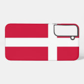 Samsung Galaxy S22 Plus Fallflagge von Dänemark Samsung Galaxy Hülle (Rückseite (Horizontal))
