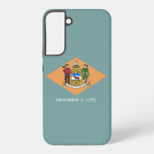 Samsung Galaxy S22 Plus Fallflagge von Delaware Hülle (Rückseite)