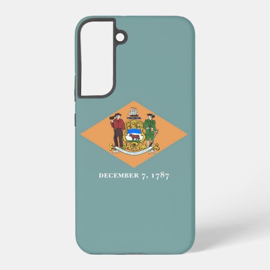 Samsung Galaxy S22 Plus Fallflagge von Delaware Hülle (Rückseite)