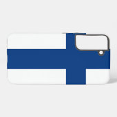 Samsung Galaxy S22 Plus Fallflagge von Finnland Hülle (Rückseite (Horizontal))