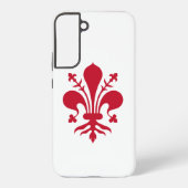 Samsung Galaxy S22 Plus Fallflagge von Florenz Samsung Galaxy Hülle (Rückseite)