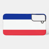 Samsung Galaxy S22 Plus Fallflagge von Frankreich Hülle (Rückseite (Horizontal))