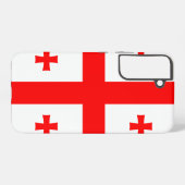 Samsung Galaxy S22 Plus Fallflagge von Georgia Samsung Galaxy Hülle (Rückseite (Horizontal))