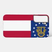 Samsung Galaxy S22 Plus Fallflagge von Georgia Samsung Galaxy Hülle (Rückseite (Horizontal))