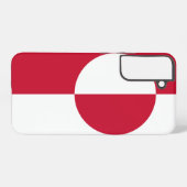 Samsung Galaxy S22 Plus Fallflagge von Grönland Hülle (Rückseite (Horizontal))