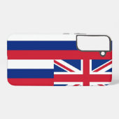 Samsung Galaxy S22 Plus Fallflagge von Hawaii Hülle (Rückseite (Horizontal))