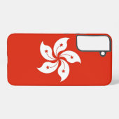 Samsung Galaxy S22 Plus Fallflagge von Hongkong Hülle (Rückseite (Horizontal))