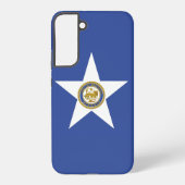 Samsung Galaxy S22 Plus Fallflagge von Houston Hülle (Rückseite)