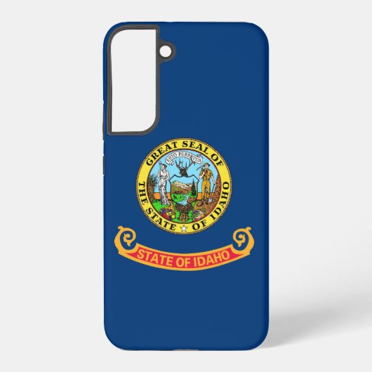 Samsung Galaxy S22 Plus Fallflagge von Idaho Hülle (Rückseite)