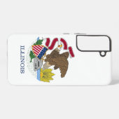Samsung Galaxy S22 Plus Fallflagge von Illinois Samsung Galaxy Hülle (Rückseite (Horizontal))