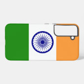 Samsung Galaxy S22 Plus Fallflagge von Indien Hülle (Rückseite (Horizontal))