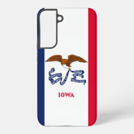 Samsung Galaxy S22 Plus Fallflagge von Iowa Hülle