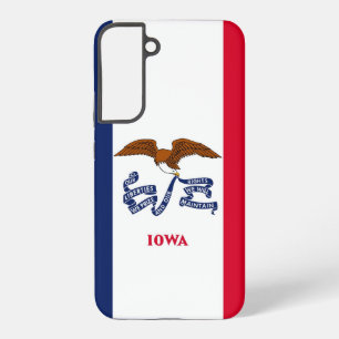 Samsung Galaxy S22 Plus Fallflagge von Iowa Samsung Galaxy Hülle