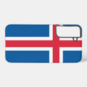 Samsung Galaxy S22 Plus Fallflagge von Island Hülle (Rückseite (Horizontal))