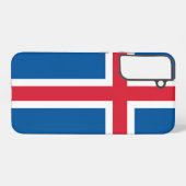 Samsung Galaxy S22 Plus Fallflagge von Island Samsung Galaxy Hülle (Rückseite (Horizontal))