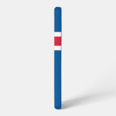 Samsung Galaxy S22 Plus Fallflagge von Island Samsung Galaxy Hülle (Linke Seite)