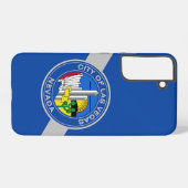 Samsung Galaxy S22 Plus Fallflagge von Las Vegas Hülle (Rückseite (Horizontal))