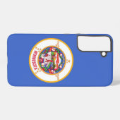 Samsung Galaxy S22 Plus Fallflagge von Minnesota Hülle (Rückseite (Horizontal))