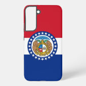 Samsung Galaxy S22 Plus Fallflagge von Missouri Samsung Galaxy Hülle (Rückseite)