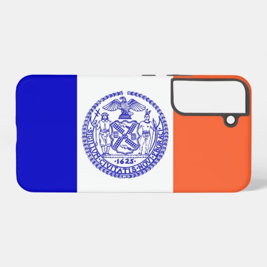 Samsung Galaxy S22 Plus Fallflagge von New York Samsung Galaxy Hülle (Rückseite (Horizontal))