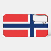 Samsung Galaxy S22 Plus Fallflagge von Norwegen Hülle (Rückseite (Horizontal))
