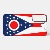 Samsung Galaxy S22 Plus Fallflagge von Ohio Hülle (Rückseite (Horizontal))