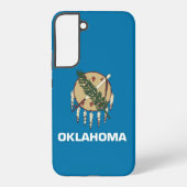 Samsung Galaxy S22 Plus Fallflagge von Oklahoma Hülle (Rückseite)