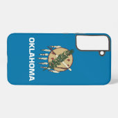 Samsung Galaxy S22 Plus Fallflagge von Oklahoma Hülle (Rückseite (Horizontal))