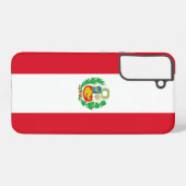 Samsung Galaxy S22 Plus Fallflagge von Peru Hülle (Rückseite (Horizontal))