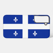 Samsung Galaxy S22 Plus Fallflagge von Quebec Hülle (Rückseite (Horizontal))