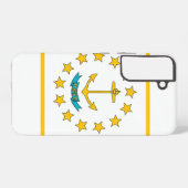 Samsung Galaxy S22 Plus Fallflagge von Rhode Islan Hülle (Rückseite (Horizontal))