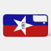 Samsung Galaxy S22 Plus Fallflagge von San Antonio Hülle (Rückseite (Horizontal))