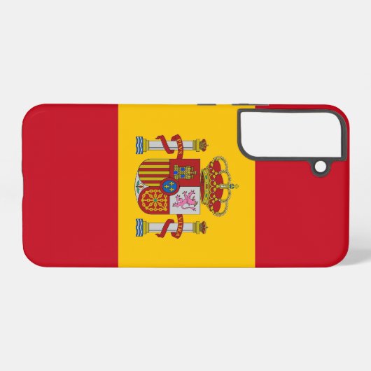 Samsung Galaxy S22 Plus Fallflagge von Spanien Hülle (Rückseite (Horizontal))