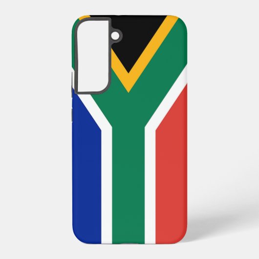 Samsung Galaxy S22 Plus Fallflagge von Südafrika Hülle (Rückseite)