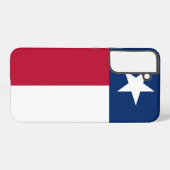 Samsung Galaxy S22 Plus Fallflagge von Texas Hülle (Rückseite (Horizontal))