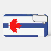 Samsung Galaxy S22 Plus Fallflagge von Toronto Hülle (Rückseite (Horizontal))