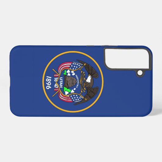 Samsung Galaxy S22 Plus Fallflagge von Utah Hülle (Rückseite (Horizontal))