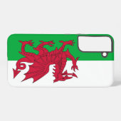 Samsung Galaxy S22 Plus Fallflagge von Wales Hülle (Rückseite (Horizontal))